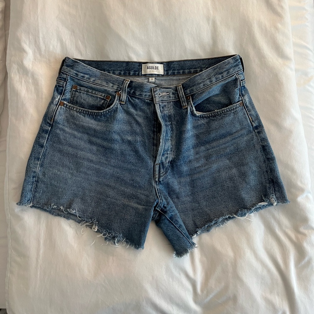 Agolde Parker “long” shorts size 30